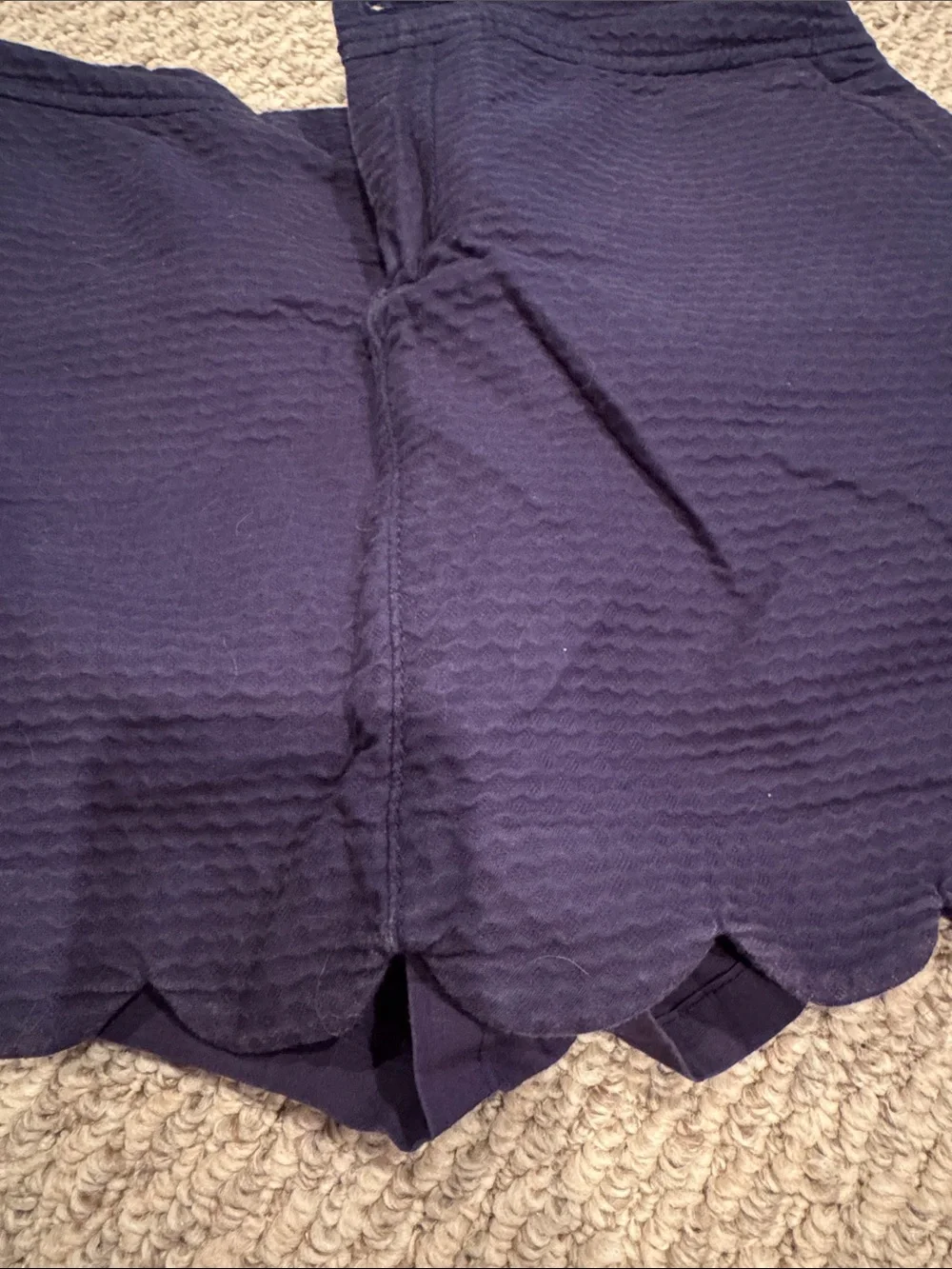 Lilly Pulitzer Navy Scalloped Hem Skort - Picture 2 of 6